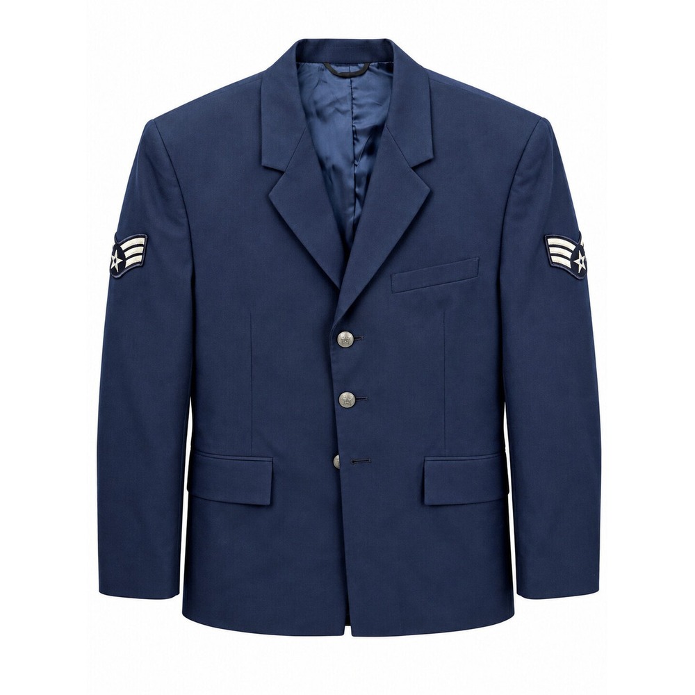US Air Force USAF Service Dress Blue Coat Jacket Senior Airman E-4 43L Uniform